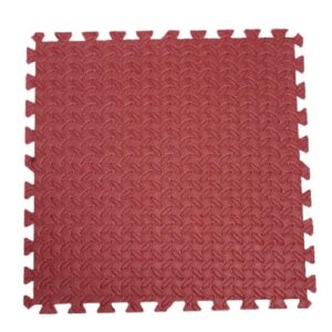 Thảm Xốp Ghép Trải Sàn 60x60cm Miếng Ghép Đỏ Gạch Vân Lá