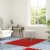 Thảm Xốp Nỉ Ghép Trải Sàn 60x60cm Đỏ Xám Không Họa TiếtThảm Xốp Nỉ Ghép Trải Sàn 60x60cm Đỏ Xám Không Họa Tiết