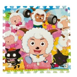 Thảm Xốp Ghép Tranh Ngộ Nghĩnh 42x42cm -10mm Cừu Trắng