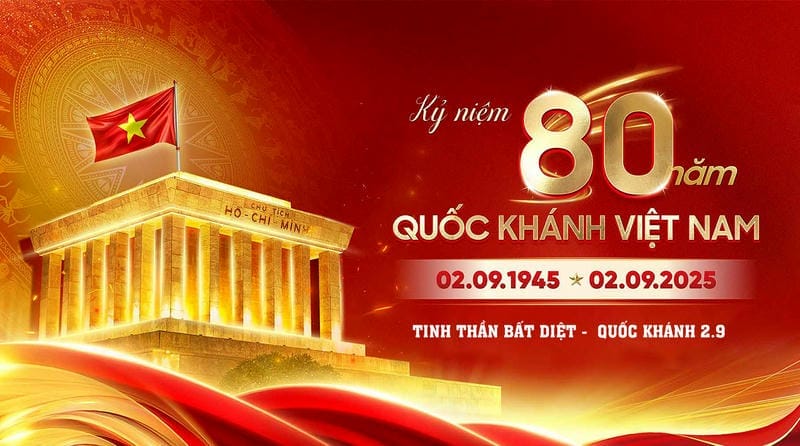 Thumbnail Backdrop Kỷ Niệm 80 Năm Quốc Khánh Việt Nam