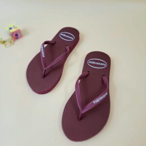 Dép Tông Xỏ Ngón Hanavaise Nâu Đỏ Size 34-45 Âu Lạc