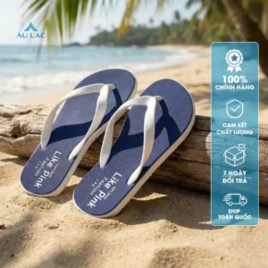 Dép Tông Nam Đúc Nguyên Khối Xanh Trắng Nổi Bật Lp06n 1