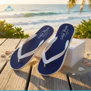 Dép Tông Nam Đúc Nguyên Khối Xanh Trắng Nổi Bật Lp06n