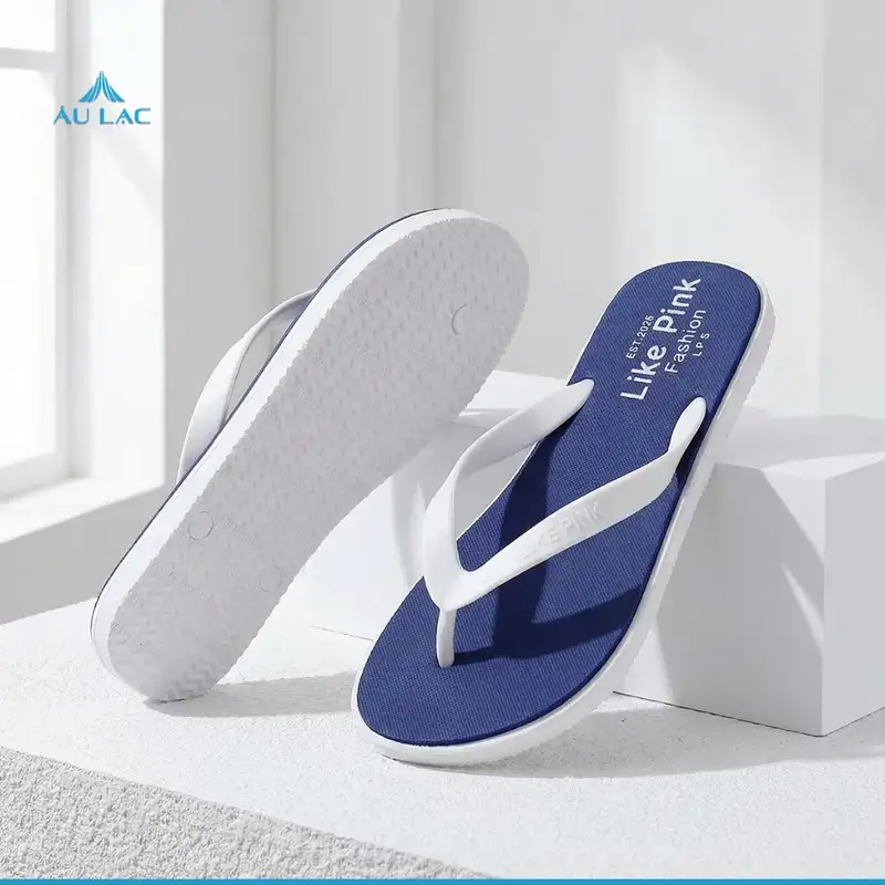 Dép Tông Nam Đúc Nguyên Khối Xanh Trắng Nổi Bật Lp06n2