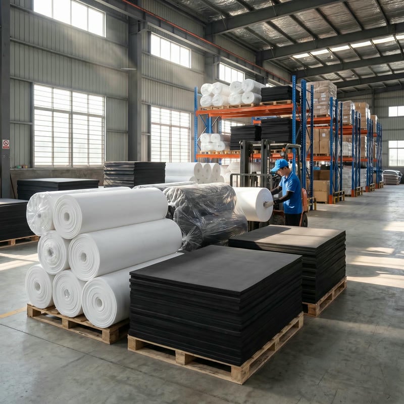 Nhà máy giày dép, bao bì, điện tử và nội thất thường dùng EVA cho đệm