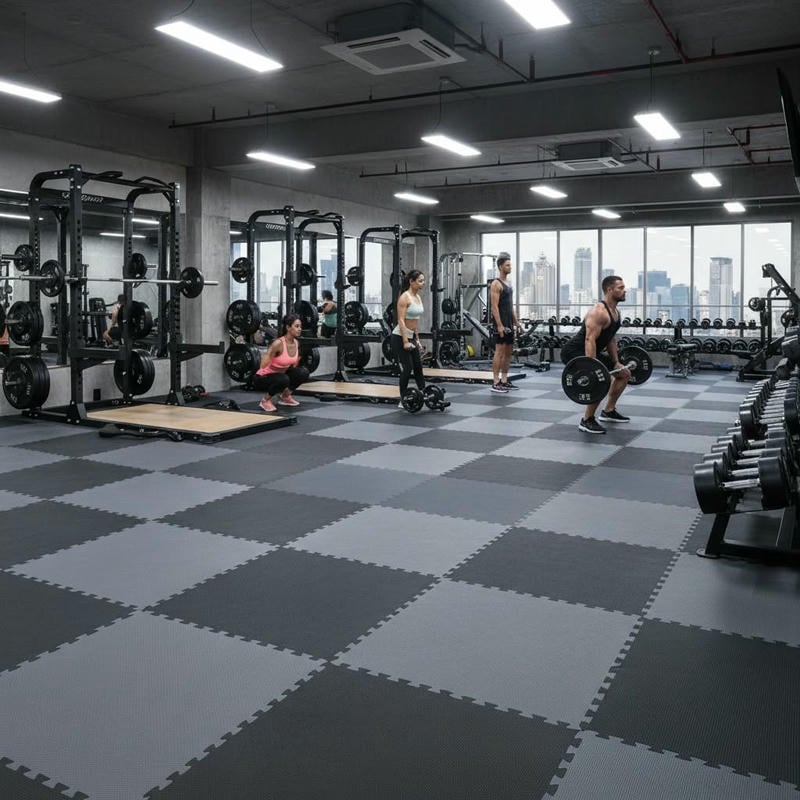 xốp EVA lót sàn phòng gym yoga chống trượt bền êm
