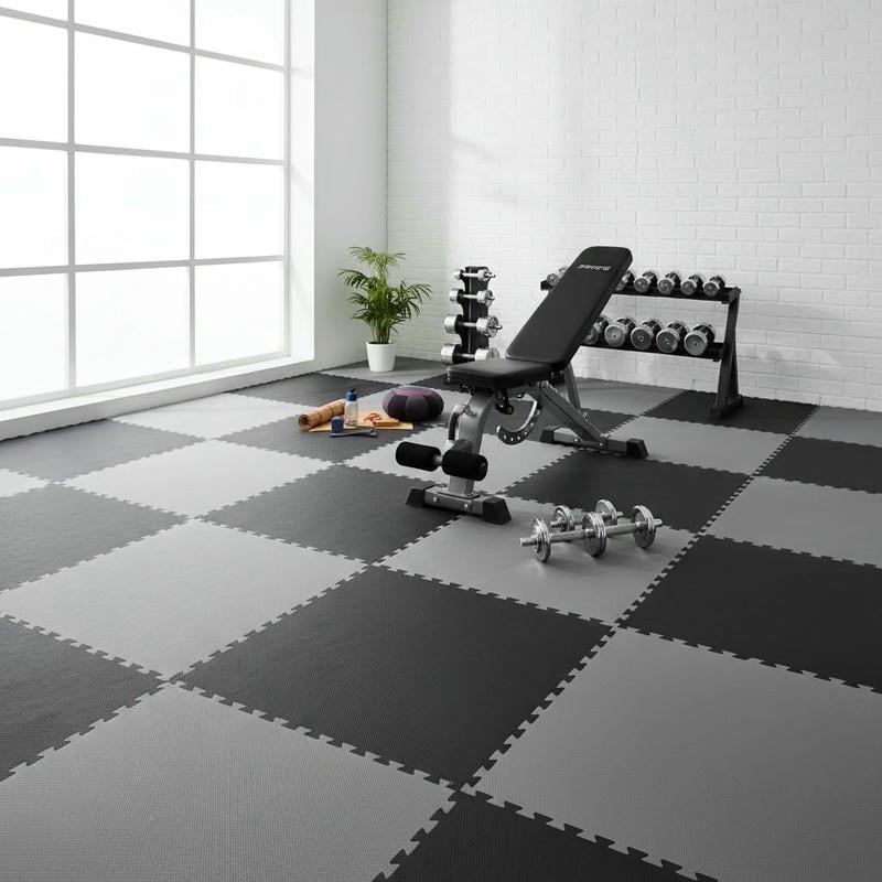 Nên ưu tiên độ dày, độ cứng Shore C, bề mặt chống trượt và màu sắc