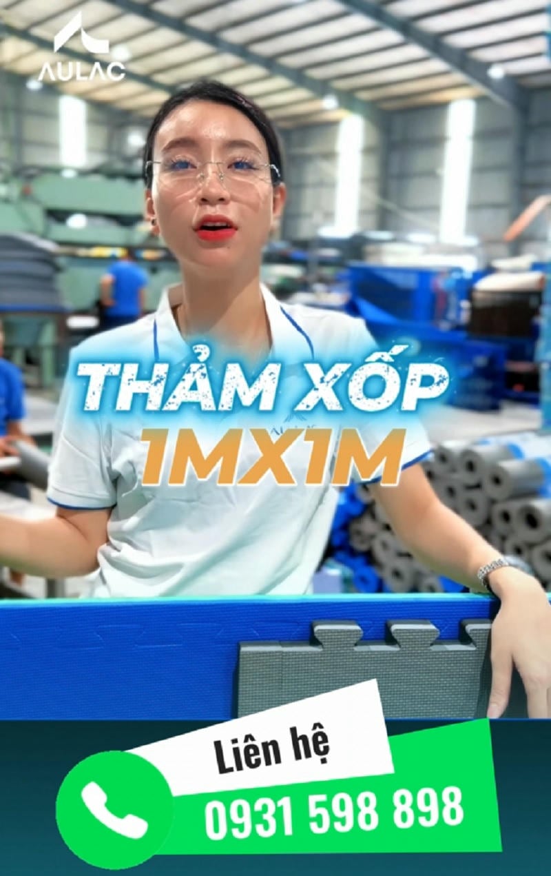 Gym 1x1m - độ dày lớn, giảm áp lực lên khớp gối và cổ chân
